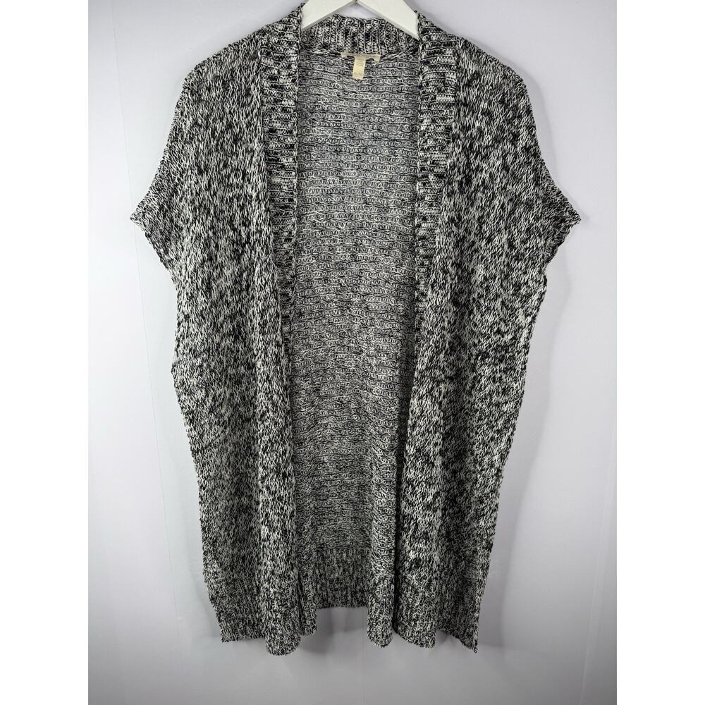 Eileen Fisher Cardigan Sweater Vest Womens XL Linen Blend Minimalist Lagenlook
